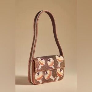 Maeve Anthropologie Espresso Martini Fiona beaded purse